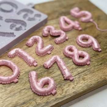 Silicone Mould - Balloon Numbers